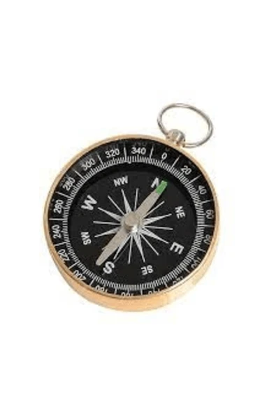 KUZGUN ONLİNE SHOP -mini Paslanmaz Alüminyum Pusula G44-2bsari ( Lisinya )