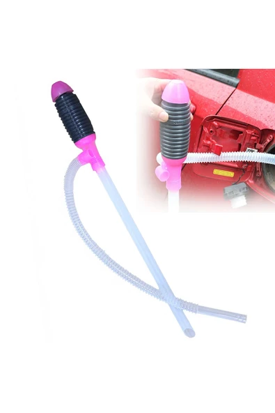 KUZGUN ONLİNE SHOP Orta Boy Sıvı Aktarım Pompası Manuel Su- Benzin-Aktarma Pompası