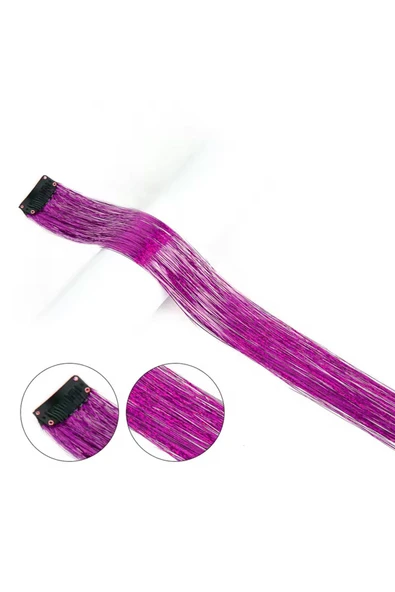 KUZGUN ONLİNE SHOP Klipsli Hair Tinsel Saç Simi / HTK09