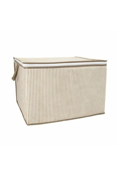 KUZGUN ONLİNE SHOP Mini Boy Hurç Çok Amaçlı Düzenleyici Saklama Kutusu 40x30x45 Cm ( Lisinya )