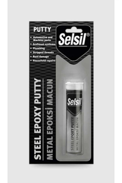 KUZGUN ONLİNE SHOP Selsil Metal Putty Epoksi Macun Yapıştırıcı 57 gr