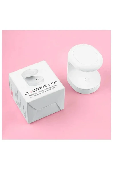 KUZGUN ONLİNE SHOP Mini Uv Led Işık Oje Tırnak Kurutucu Tasarımlı Express Protez Tırnak Kiti Kurutma Cilası ( Lisinya )