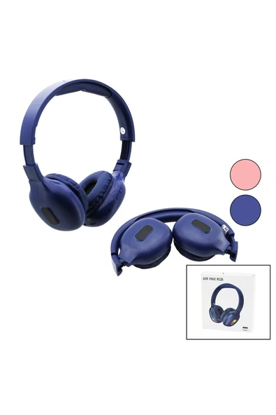 KUZGUN ONLİNE SHOP AIR MAX RGB RENKLİ IŞIKLI ŞARJLI BLUETOOTH KULAK ÜSTÜ KABLOSUZ KULAKLIK PL-2360 (4767) - Lisinya