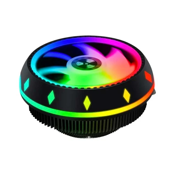 XASER CL-286 UFO RGB CPU FAN LGA 775/115X/1200/1700/AM2/AM3 İslemci Fanı
