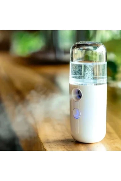 KUZGUN ONLİNE SHOP Şarjlı Mini Yüz Nemlendirici Dezenfektan Cihazı Mist Sprayer - Lisinya