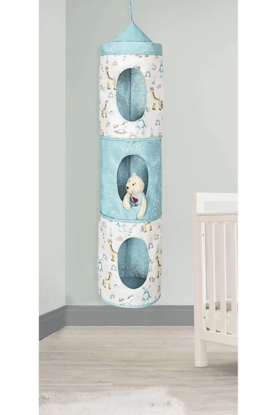 KUZGUN ONLİNE SHOP Baby 3 Gözlü Kullanışlı Düzenleyici Çok Amaçlı Organizer Kutu (yeşil) ( Lisinya )