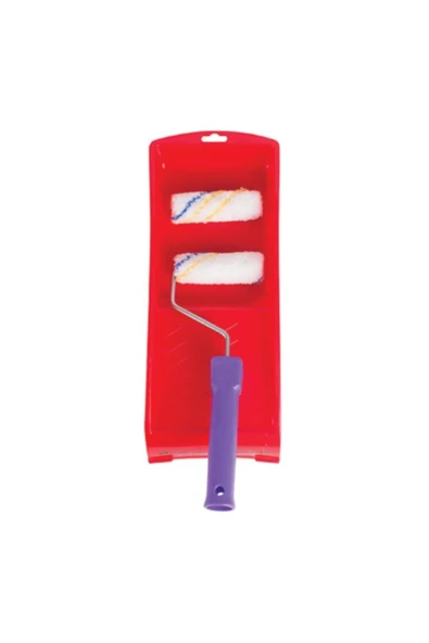 KUZGUN ONLİNE SHOP Luna Profesyonel Boyacı Seti 10 cm Mini Rulolu