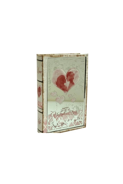 KUZGUN ONLİNE SHOP Kutu Kitap Aynalı Valentine ( Lisinya )