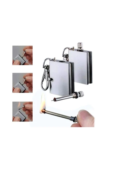 KUZGUN ONLİNE SHOP Zippo Benziniyle Çalışan Metal Kibrit
