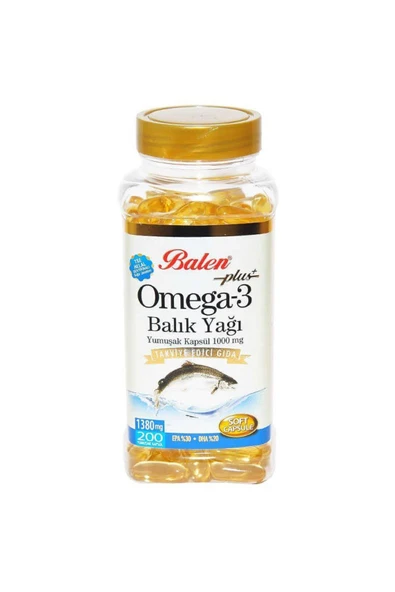 KUZGUN ONLİNE SHOP Omega 3 Plus+ Balık Yağı Yumuşak 200 Kapsül