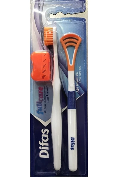 Difaş Full Care Ağız Bakım Seti ( Turuncu Renk )