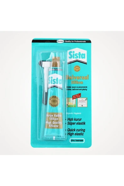 KUZGUN ONLİNE SHOP Sista Üniversal Silikon Tüp 50 Gr Şeffaf - 1