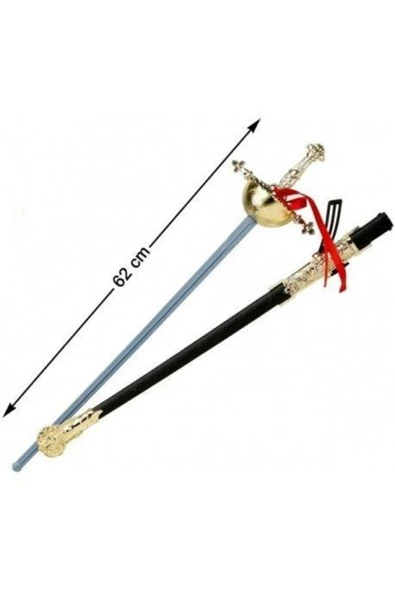 KUZGUN ONLİNE SHOP Kostüm Partisi Plastik Zararsız Zorro Kılıcı Şövalye Kılıcı 62 cm