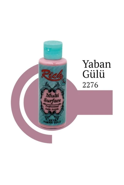 KUZGUN ONLİNE SHOP Rich Multi Surface 2276 Yaban Gülü Akrilik Boya 120 cc