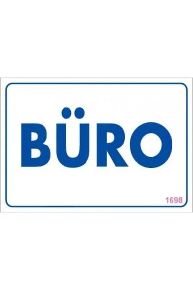 KUZGUN ONLİNE SHOP Büro Uyarı Levhası 17,5x25 KOD:1698