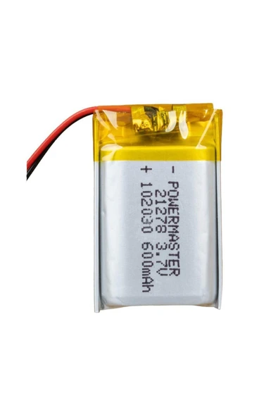 KUZGUN TİCARET PowerMaster 102030 3.7 Volt 600 Mah Lityum Polimer Pil