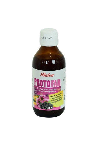 KUZGUN ONLİNE SHOP ProtoFan Kara Mürver Propolis Ekstratlı C Vitaminli Takviye Edici Gıda 150 ML