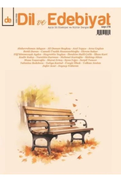 TDED YAYINLARI Dil ve Edebiyat (178. Sayı) - 1