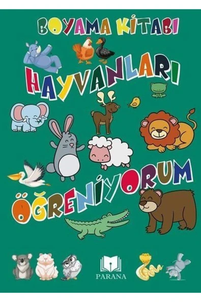 KUZGUN TİCARET Hayvanları Öğreniyorum - Boyama Kitabı