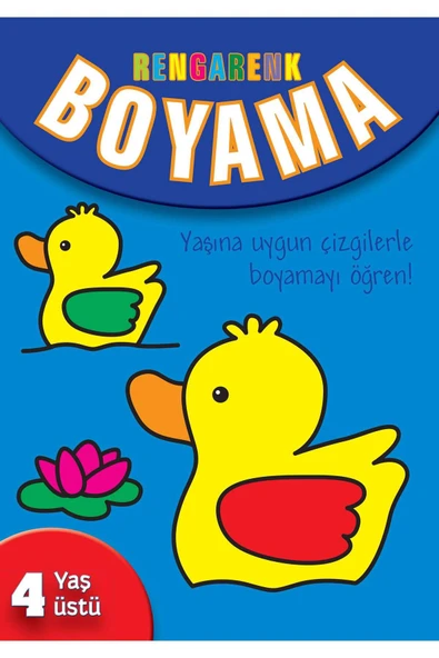 KUZGUN TİCARET Rengarenk Boyama (4 Yaş Üstü)