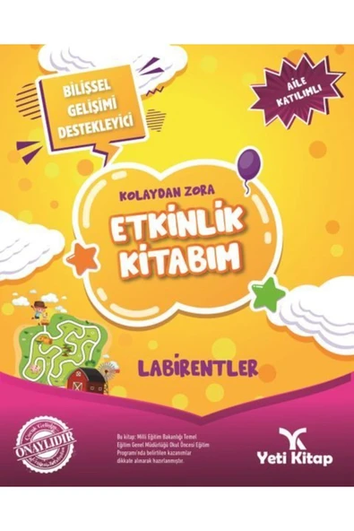 KUZGUN TİCARET Kolaydan Zora Etkinlik Kitabım - Labirentler