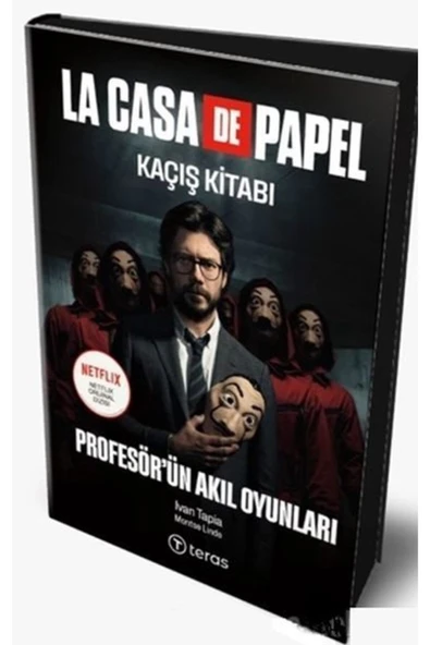 KUZGUN TİCARET La Case De Papel Kaçış Kitabı - Profesör'ün Akıl Oyunları (Ciltli) (Maske Hediyeli)