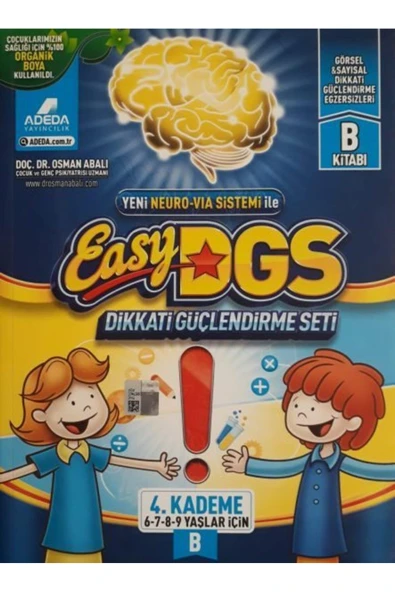 KUZGUN TİCARET EASY Dikkati Güçlendirme Seti 6-9 yaş B Kitapçığı