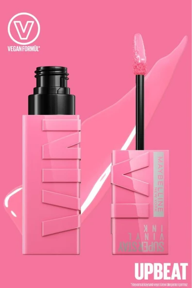 Maybelline New York Super Stay Vinyl Ink Parlak Ruj - Upbeat 155 - 8