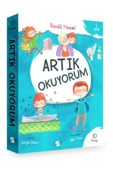 KUZGUN TİCARET 1.Sınıf Artık Okuyorum - Renkli Heceli 10 Kitap