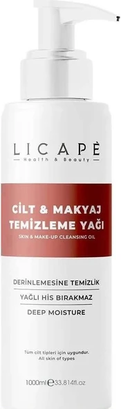 Licape İki Aşamalı Cilt ve Makyaj Temizleme Yağı 1000ml
