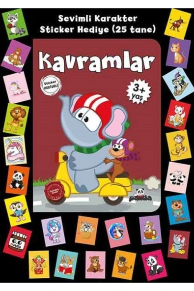 KUZGUN TİCARET Stickerlı 3+ Yaş Kavramlar