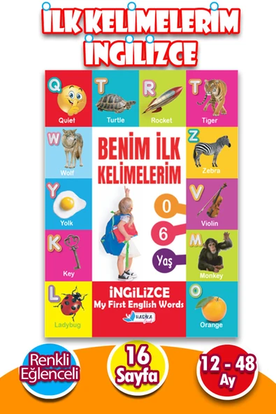 İngilizce Benim İlk Kelimelerim 12 - 48 Ay - 1 Adet - 16 Sayfa