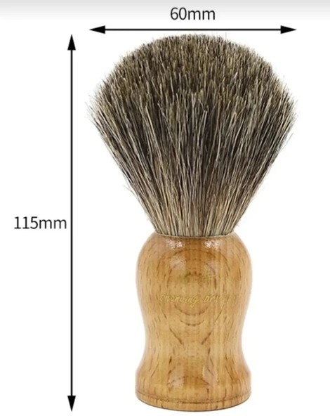 Renktaş Porsuk kılı traş fırçası - 2