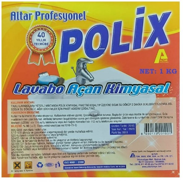 renktaş logar ve lavabo açıcı 1 kg - 2