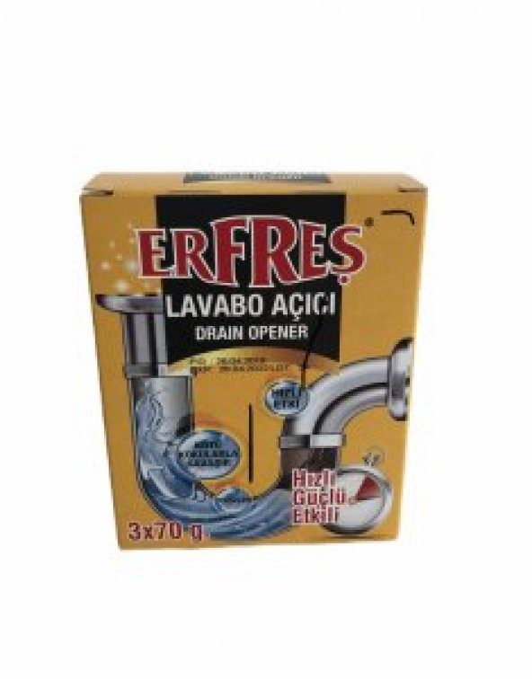 Erfresh Lavabo Açıcı 70 Gr 3lü