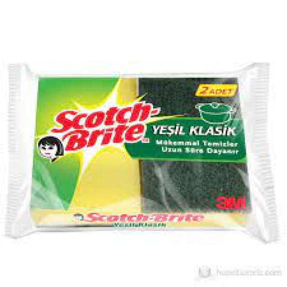 Scotch brite Yeşil Klasik Sünger 2 li