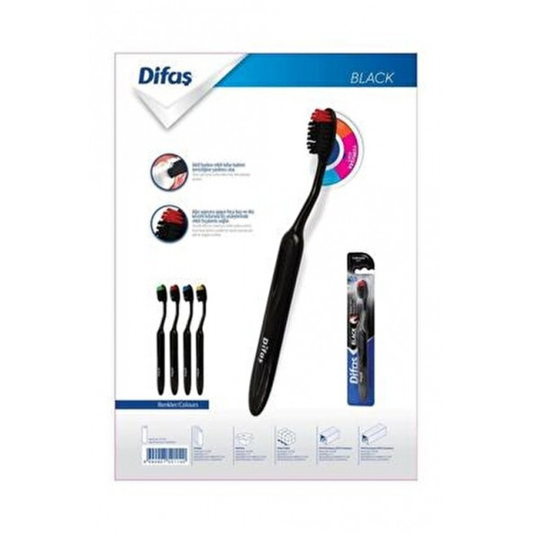 Diş Fırçası Black Karbon Etkili Siyah Kıl - 2