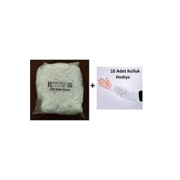 Renktaş Bone - Beyaz Tek Kullanımlık 100 Lü Paket - 2