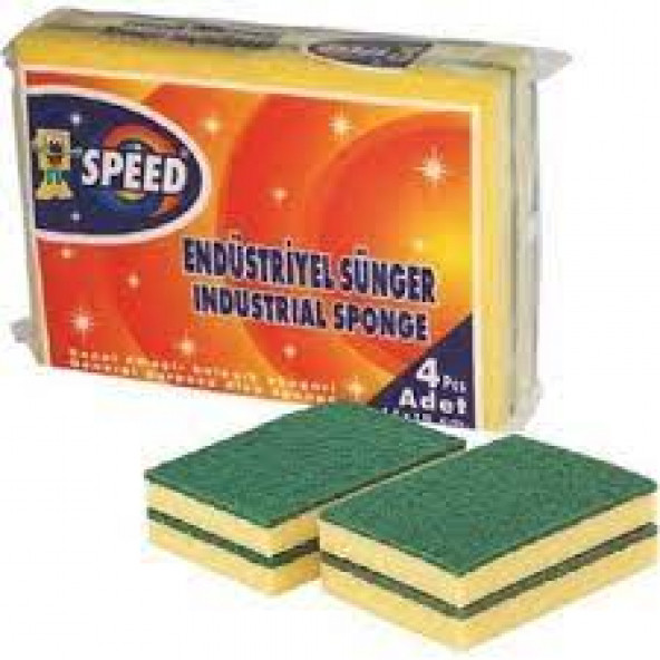 Endüstriyel Bulaşık Süngeri 4 Lü Paket