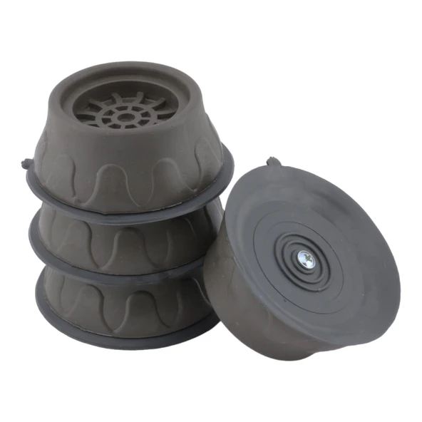 Çamaşır Makinesi Kurutma Titreşim Gürültü Önleyici Yükseltici Ayak Denge Ayağı Kaydırmaz Gri 8 ADET - 5