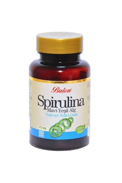 KUZGUN TİCARET Spirulina Mavi-Yeşil Alg 80 Kapsül