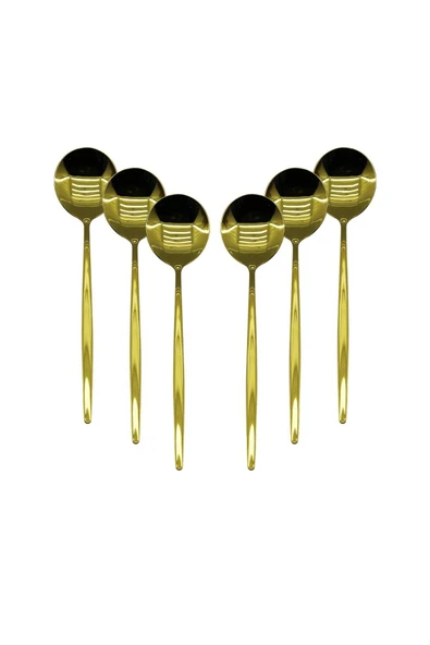 KUZGUN TİCARET 6 PCS GOLD YEMEK KAŞIK SETİ (4767) - Lisinya - 1