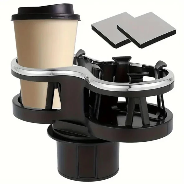 Coofbe İki Gözlü Oto Bardak Tutucu Bardak Çoğaltıcı Torpido Üzeri Bardak Tutucu Araç Bardaklık İçecek Tutucu