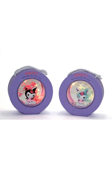 KUZGUN TİCARET Polyester Kuromi Masa Üstü Lamba Alk1618 - Lisinya