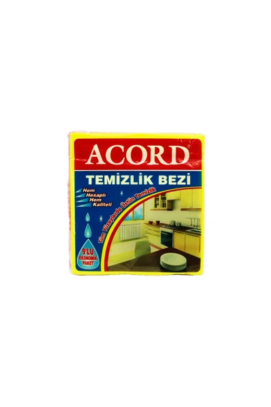 KUZGUN TİCARET ACORD KOD-384 9 PARÇA TEMİZLİK BEZİ 35X37CM (4767) - Lisinya