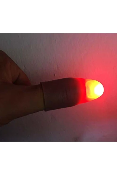 KUZGUN TİCARET Led Işıklı Sihirli Parmak Işıklı Parmak Şaka Parmak (4767) - Lisinya
