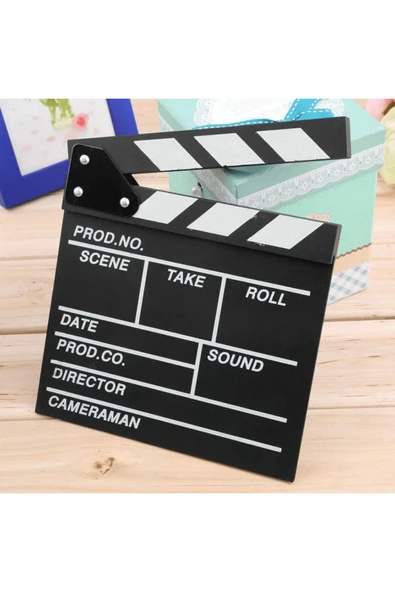 KUZGUN TİCARET Mini Boy Dekoratif Sinema Klaket - Lisinya
