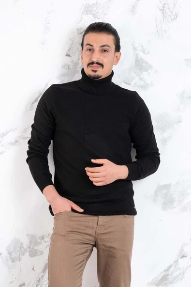 SLİMFİT BALIKÇI YAKA ERKEK TRİKO KAZAK - 7