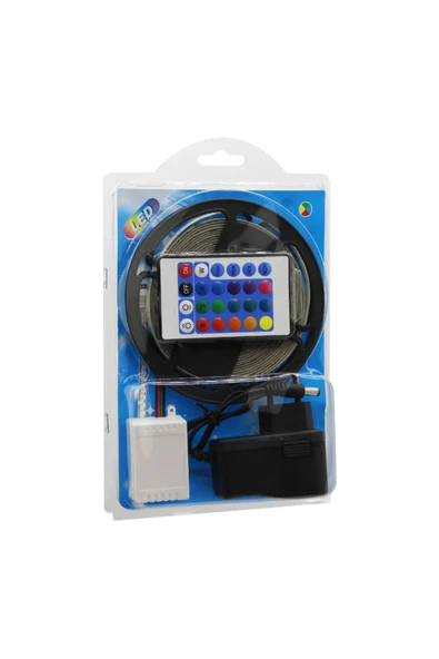 KUZGUN TİCARET LED RGB KUMANDALI ŞERİT LED 5MT (4767) - Lisinya