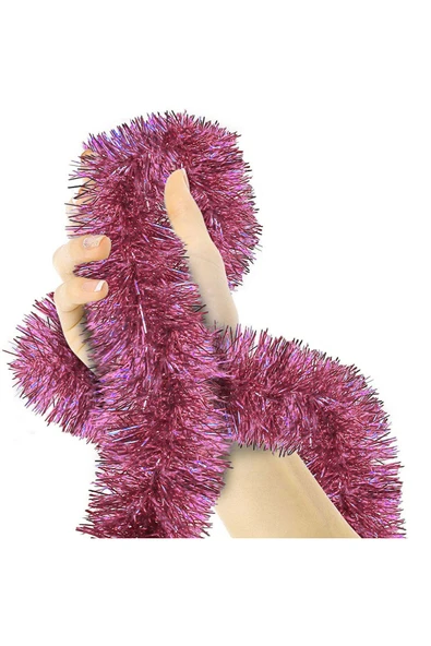 KUZGUN TİCARET Parti İçin Sim Süs 2 Metre Uzunluk 8 cm Genişlik Pembe Renk İthal (4767) - Lisinya - 1